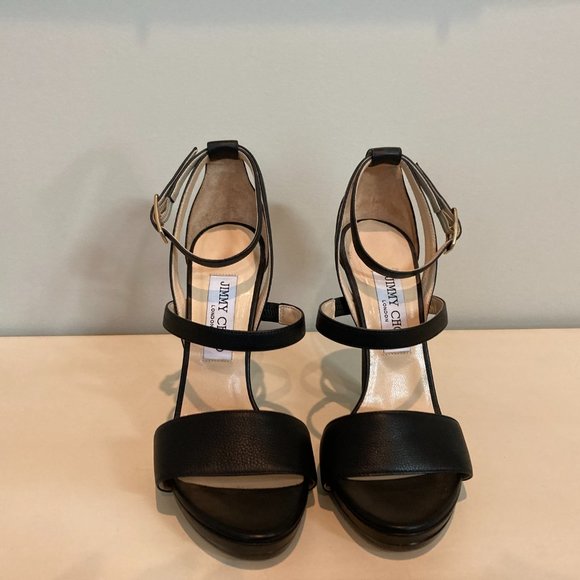 Jimmy Choo Leather Platform Sandals